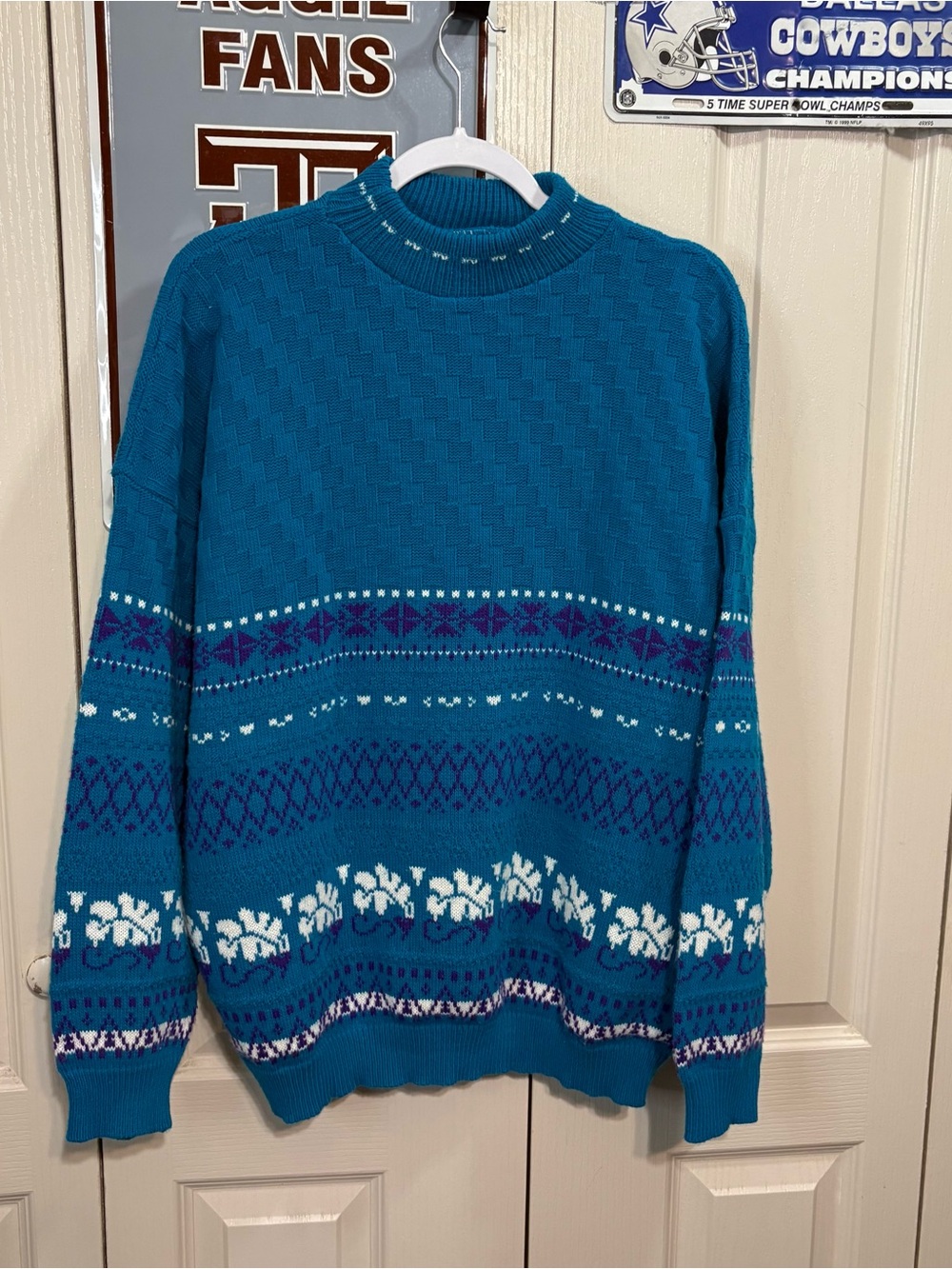 Vintage American Pride Women’s Sweater Nordic Mock Neck
